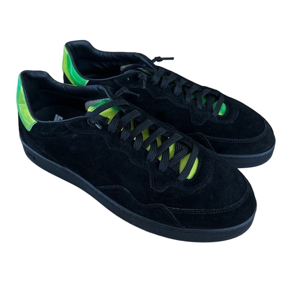 P448 - Yam Skater Shoe in Neon Black & Neon Green
